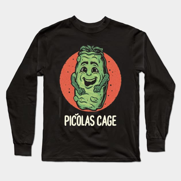 Picolas Cage Long Sleeve T-Shirt by Aldrvnd